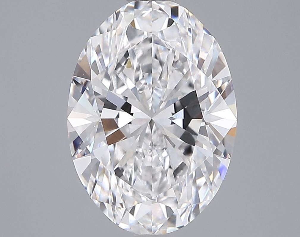 3.03 Carat D Color VVS2 Clarity Oval Lab-Grown Diamond for Engagement Rings & Fine Jewelry