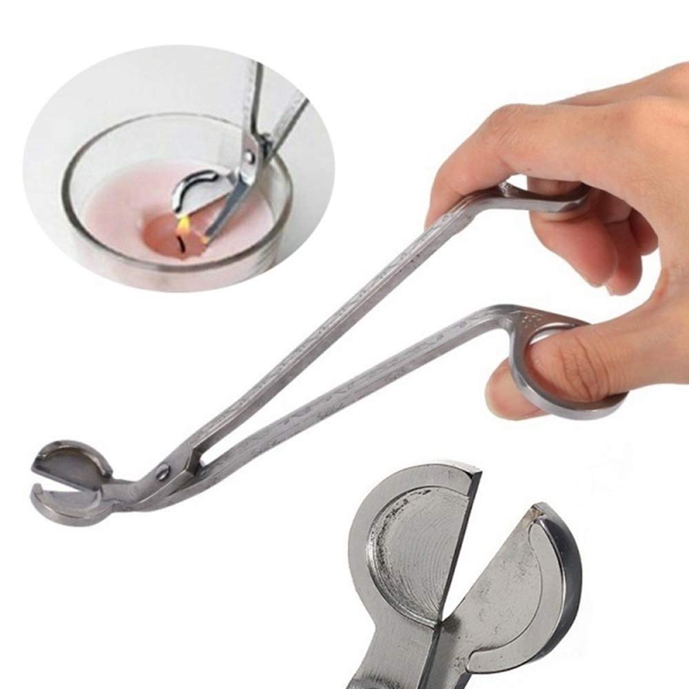 Stainless Steel Candle Wick Trimmer & Scissors - Precision Wick Cutter for Candles & Oil Lamps - Silver Gift for Candle Lovers (Perfect for Home Decor, Aromatherapy & Relaxation)