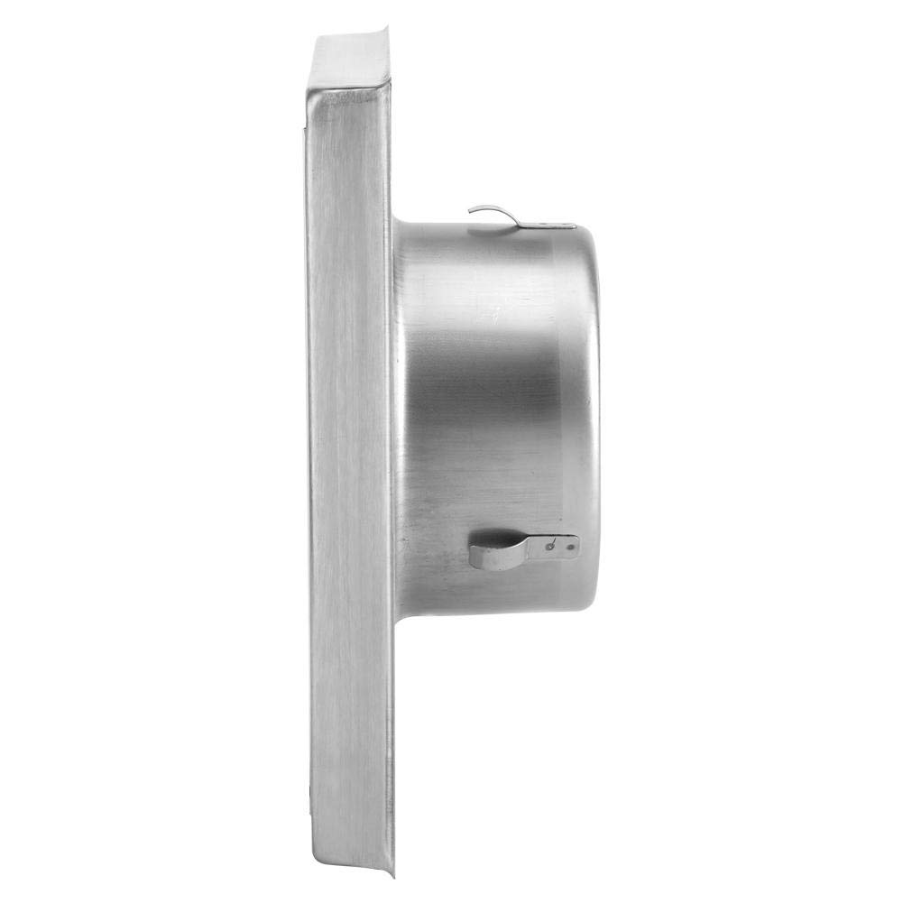 Stainless Steel Air Vent Grill Cover 100mm - Wall Mounted Ventilation Grille for Bathroom, Office & Kitchen - Durable Metal Air Vent Cover for Home & Commercial Use