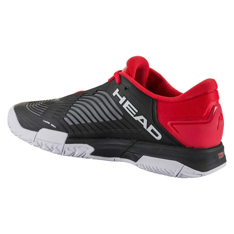 Men's Revolt Pro 4.5 Tennis Shoes - Black/Red | Lightweight Performance Court Shoes for Men | Perfect for Competitive Tennis & Casual Wear