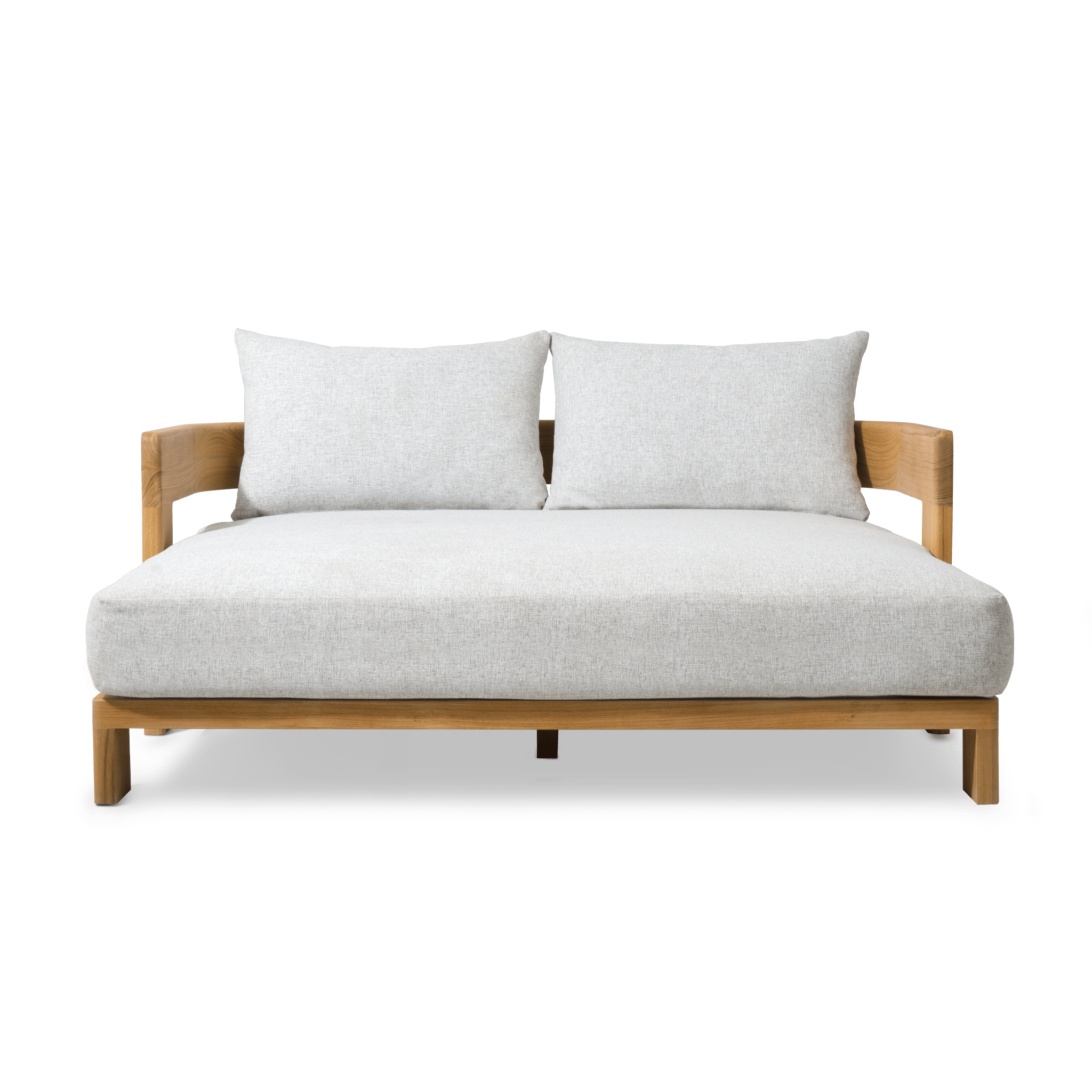Victoria Teak Daybed - Premium Outdoor Patio Lounger for Relaxing in Your Garden, Poolside, or Backyard