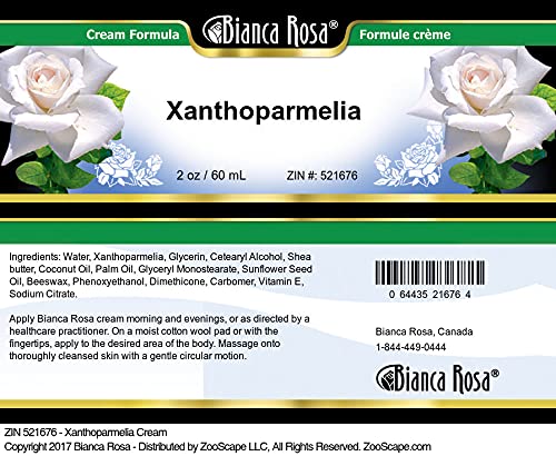 Xanthoparmelia Cream 2 oz (3 Pack) - Natural Skin Care for Eczema, Psoriasis & Dry Skin - Soothing Relief for Itchy & Irritated Skin - Perfect for Daily Moisturizing & Nighttime Treatment