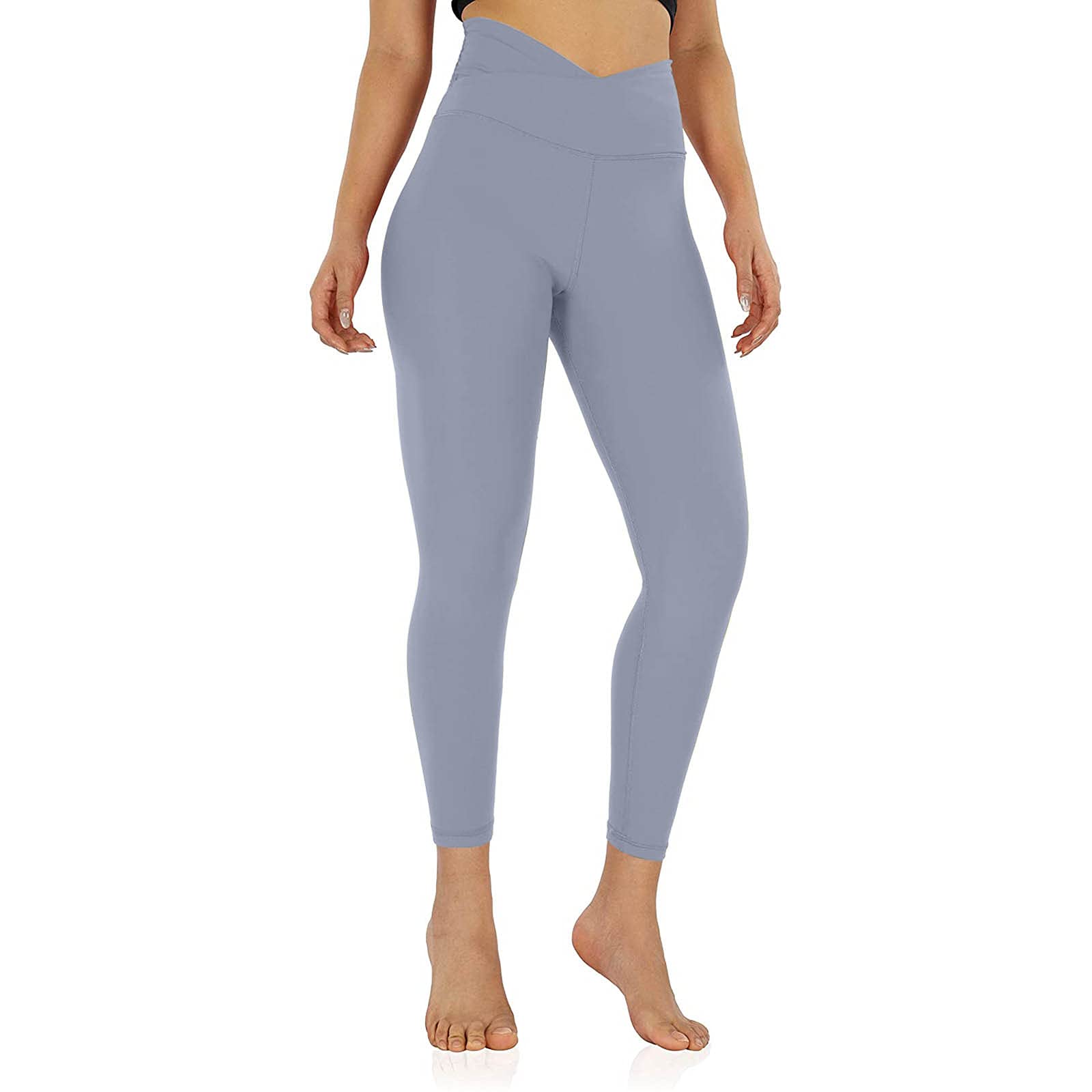 Women's High Waisted Yoga Pants - Cross Waist Workout Leggings for Gym, Running & Fitness - Comfortable Activewear for Yoga, Pilates & Daily Wear