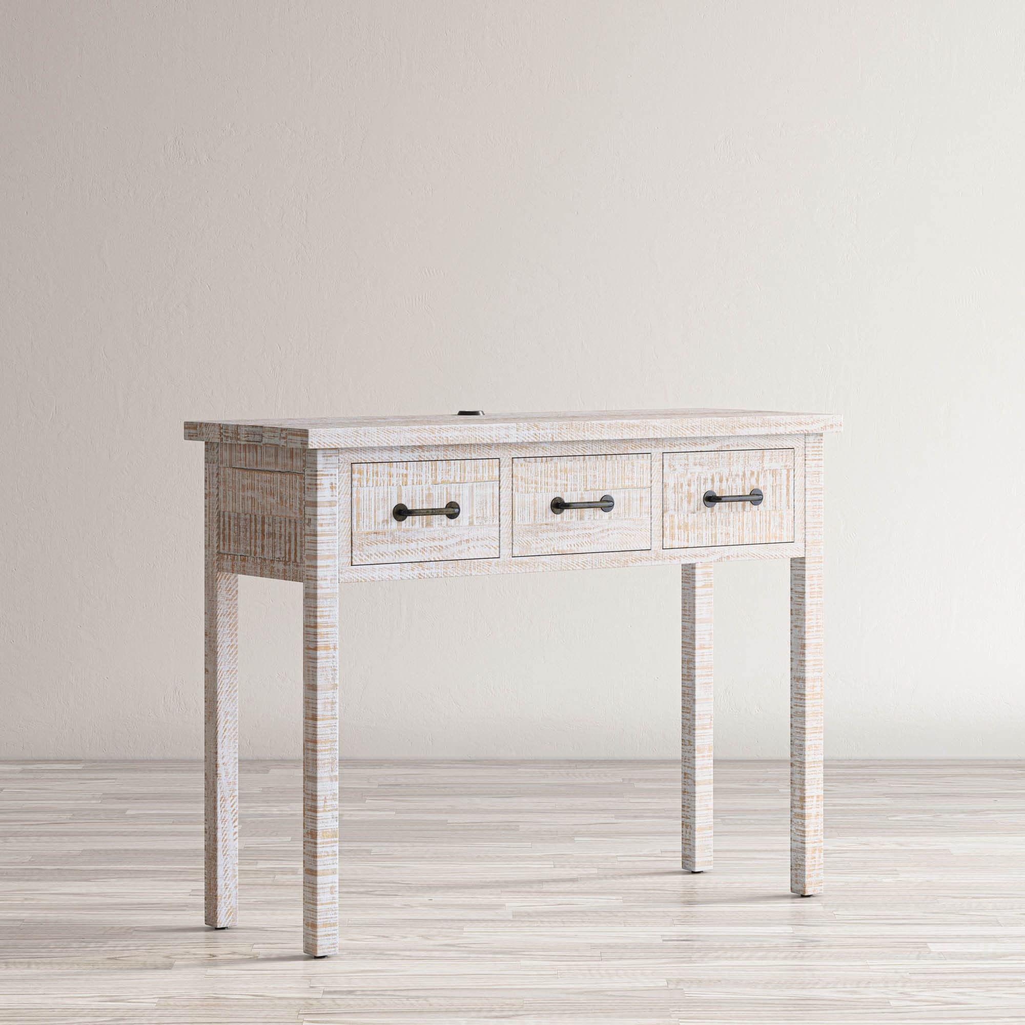 Jofran North Coast Washed Finish USB Charging Console Table - Modern Entryway Table with Built-in USB Ports for Convenient Charging | Perfect for Living Room, Hallway or Bedroom Furniture