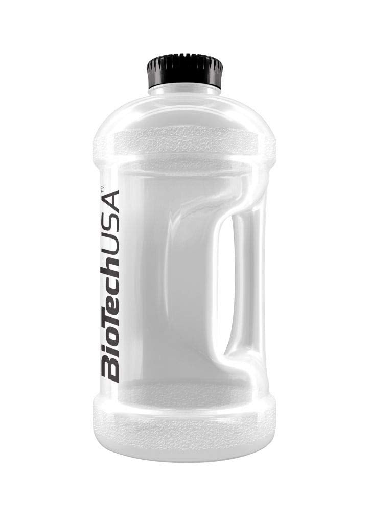 BioTechUSA 2200ml Light Blue Gallon Water Jug - BPA-Free, Leak-Proof Sports Water Bottle for Gym, Hiking & Outdoor Activities