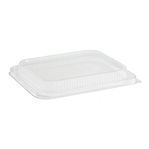 100-Pack 9 x 13 Inch Deep Half Size Disposable Aluminum Pans with Dome Lids - Heavy Duty Baking & Roasting Pans for Thanksgiving, Christmas, Parties & Meal Prep - Perfect for Casseroles, Turkey, Lasagna & Leftovers