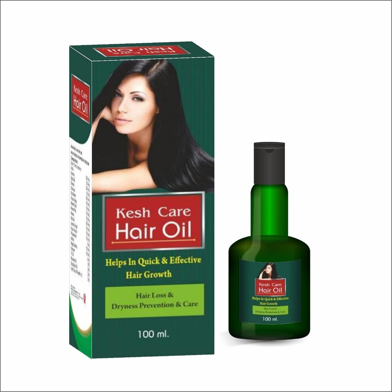 KESH CARE STELVEDIC Oil - 100% Pure Natural Hair Growth Oil for Women & Men - Promotes Thicker, Longer & Healthier Hair - Ideal for Daily Scalp Massage & Hair Care Routine