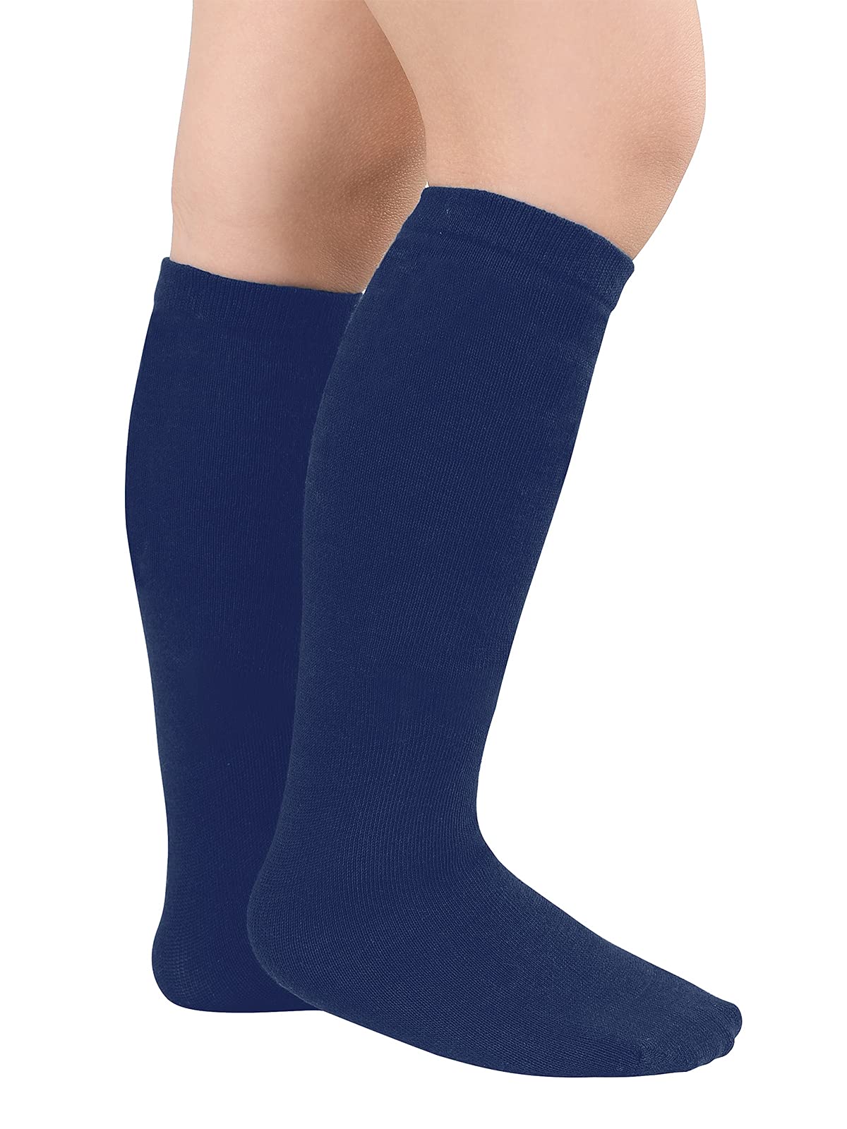 Century Star Kids Knee High Soccer Socks - Cotton Sports Tube Socks for Boys & Girls - Perfect for Soccer Games, School Uniforms & Athletic Activities