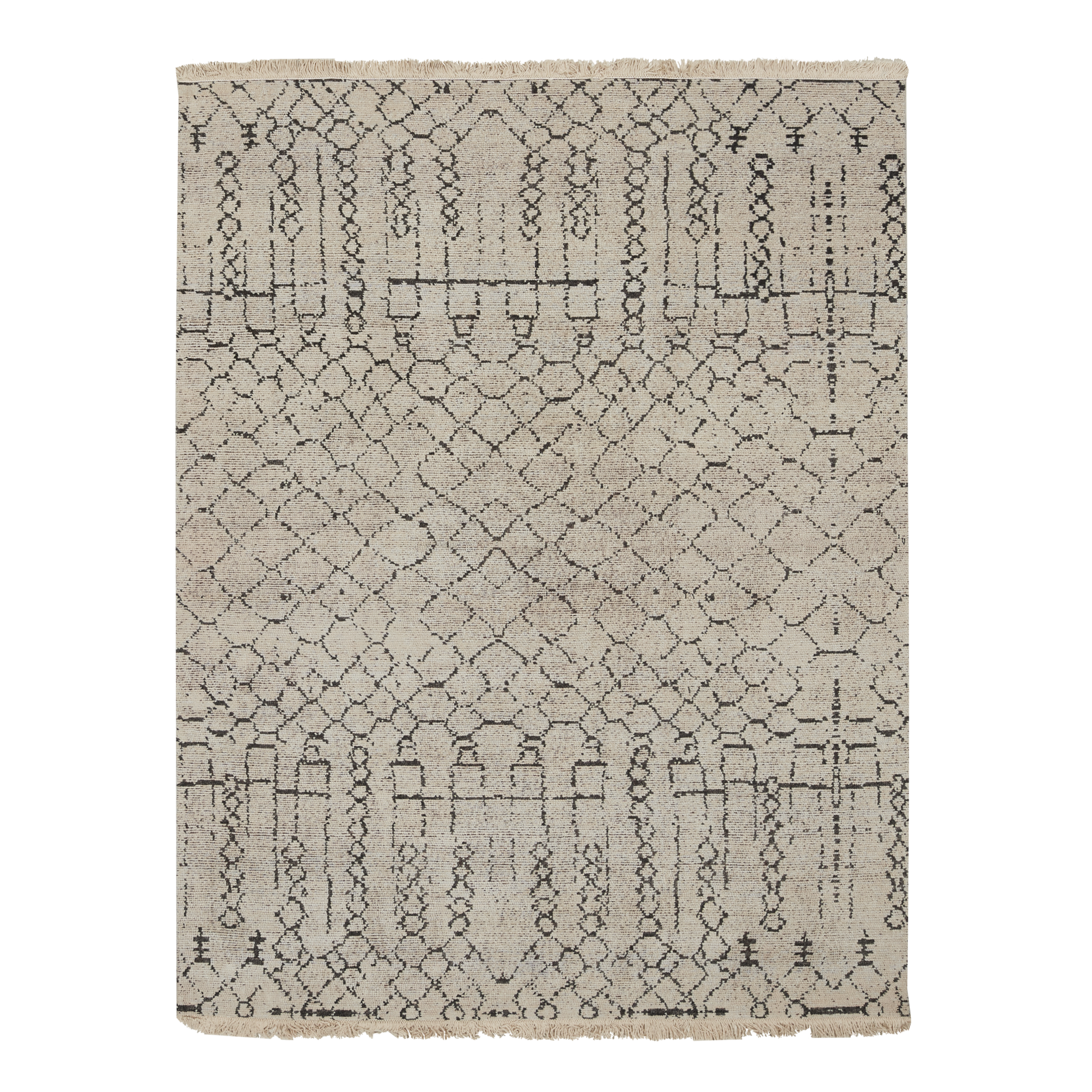 Ivory and Black Women's Fashion Scarf - Elegant Winter Accessory for Office, Party & Casual Wear