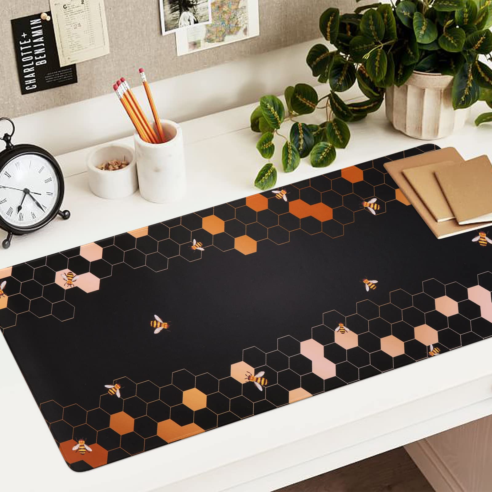 iCasso Gaming Mouse Pad Set - XXL Ergonomic Desk Mat with Wrist Rest for Pain Relief - Perfect for PC & Office Use