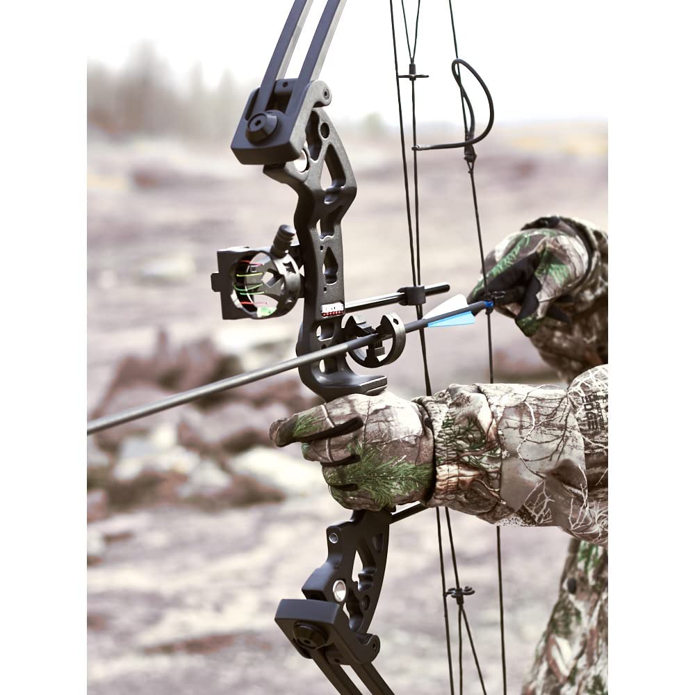 Compound Bow Set for Hunting & Target Practice - Right/Left Hand Archery Bow 30-55 Lbs Draw Weight, IBO 310 FPS | Perfect for Adults & Beginners | Includes Hunting Accessories for Outdoor Sports