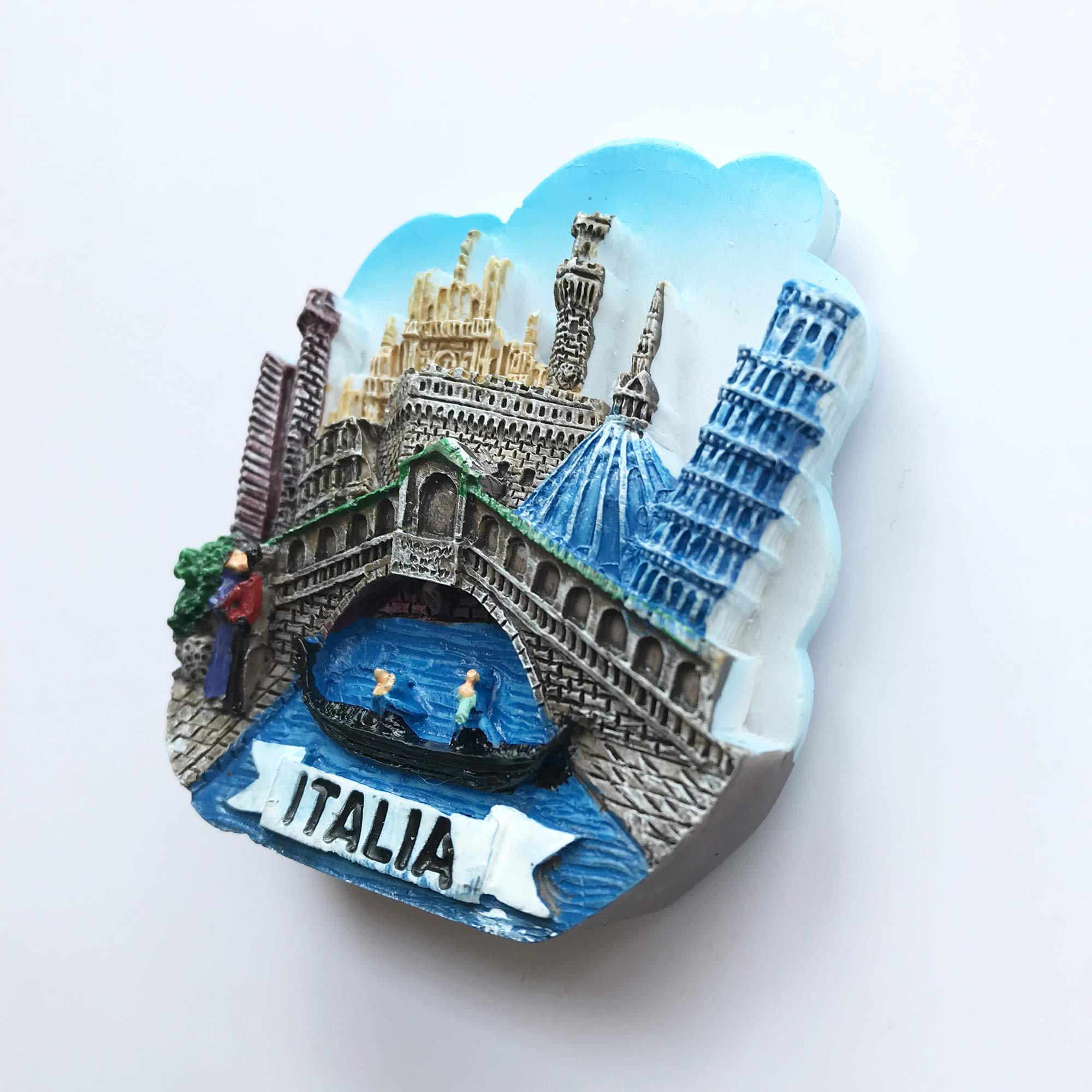 3D Venice Italy Fridge Magnet - Souvenir, Travel Gift, Home Decoration - Perfect for Refrigerators, Lockers & Scrapbooking