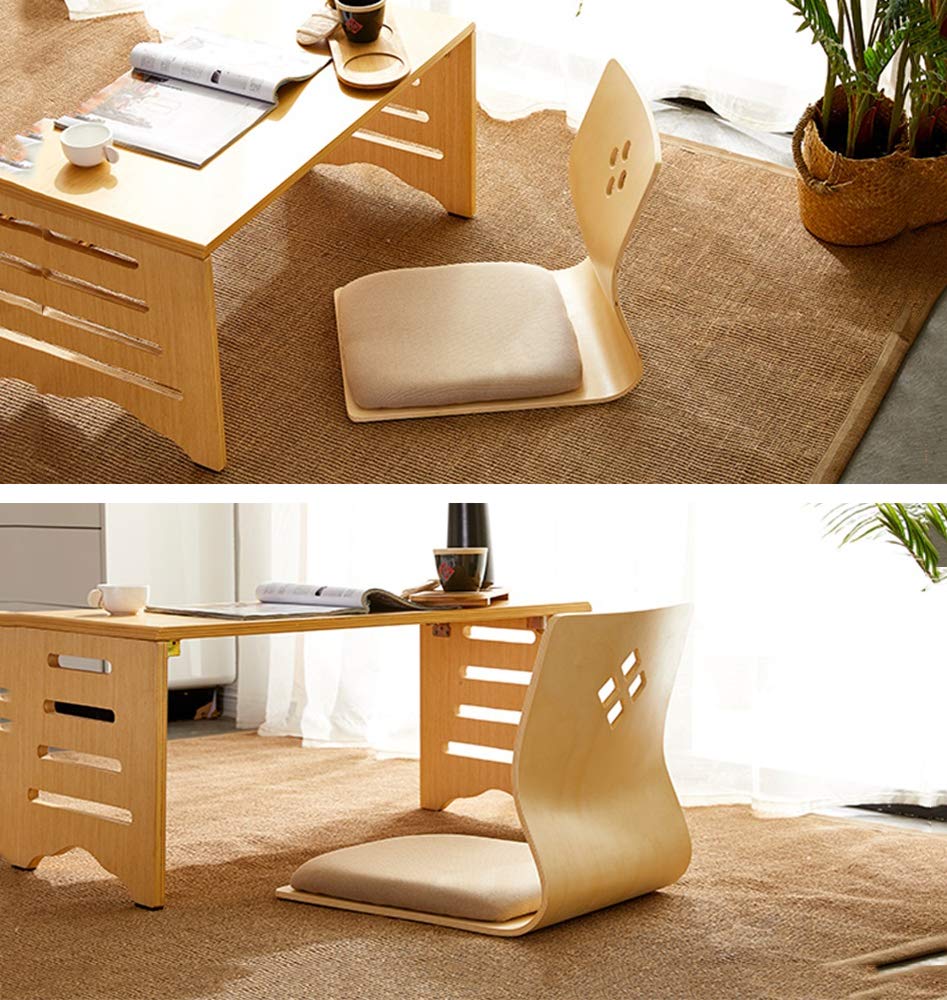 Comfortable Tatami Floor Chair - Japanese & Korean Style Backrest Legless Chair for Dorm, Bedroom & Bay Window | Perfect for Relaxing, Reading & Small Space Living