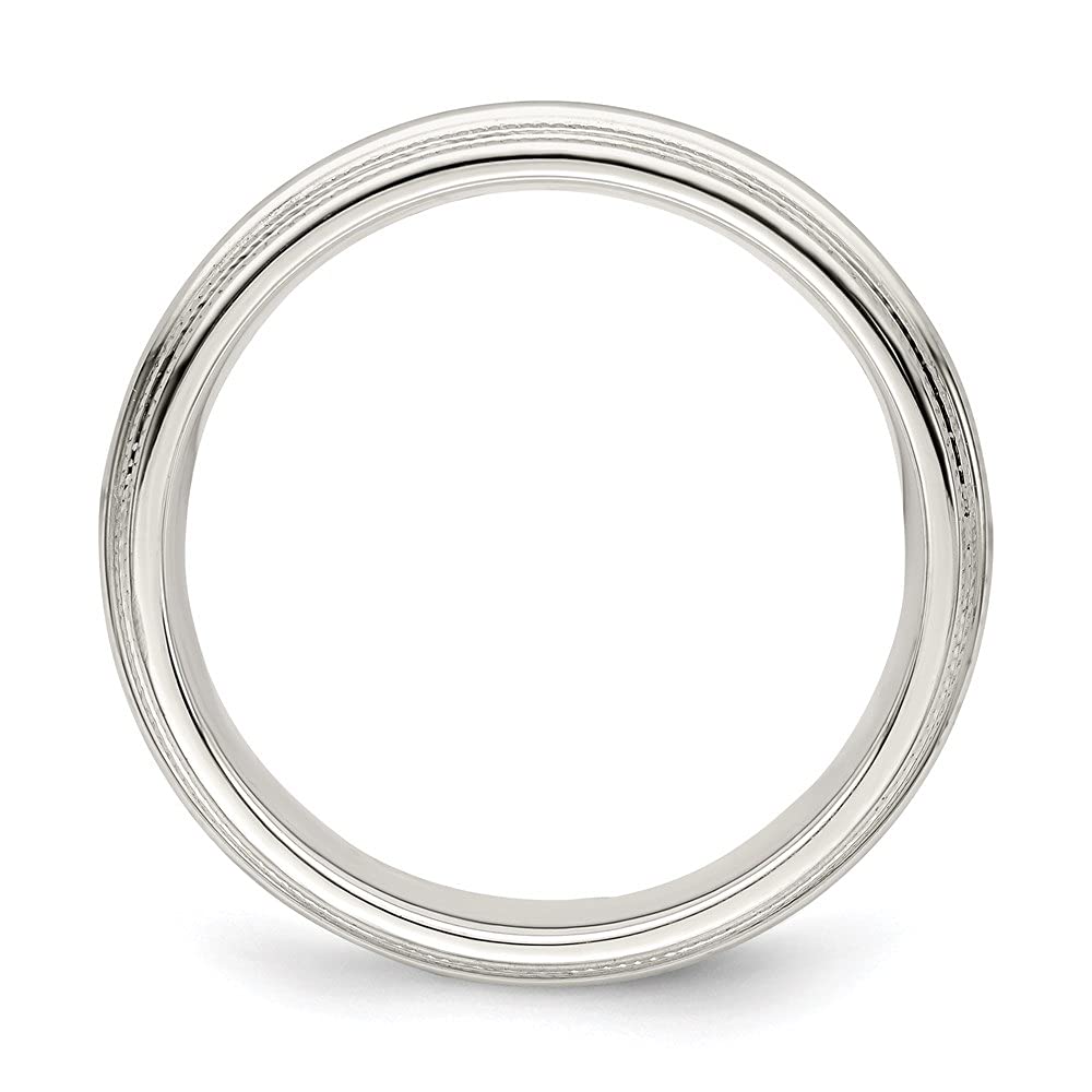 925 Sterling Silver 5mm Double Milgrain Wedding Band Ring for Women & Men - Elegant Diamond2Deal Wedding Jewelry - Perfect for Engagement, Anniversary & Bridal Gifts