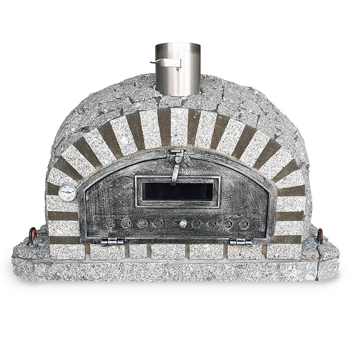 Premium PIZZAIOLI AZUL Granite Outdoor Pizza Oven – High-Temperature Wood Fire & Gas Pizza Maker for Backyard, Patio & Outdoor Cooking