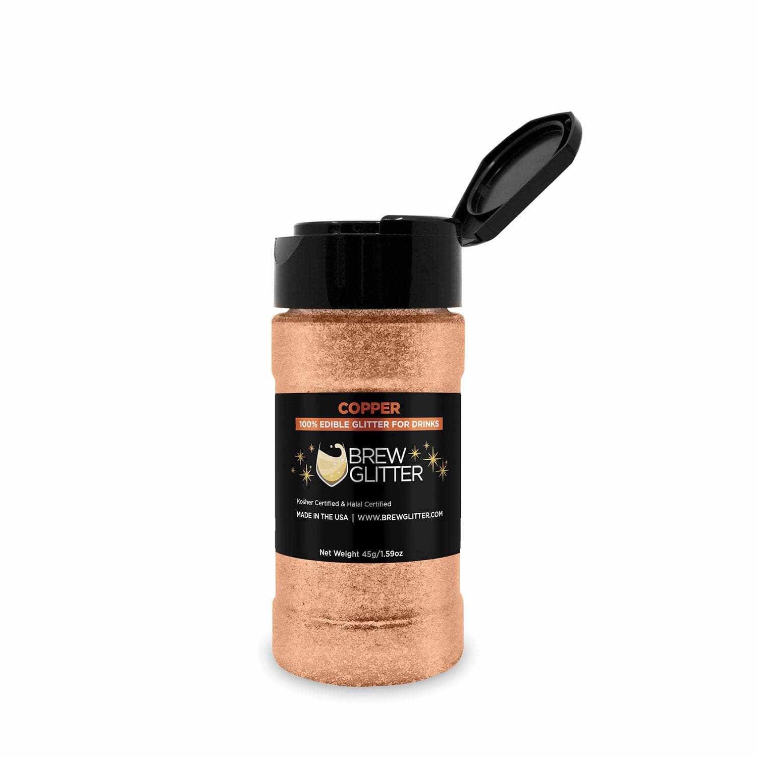 Shiny Copper Beer Glitter for Pilsners, Ales & Craft Beers - Perfect for Home Brewing, Party Decor & DIY Beer Bottle Embellishments