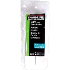 SHURLINE 04950C Quick PRO 6 Inch Foam Mini Roller Refill 2-Pack (10 Count Case) - Perfect for Small Paint Projects, Touch-Ups & DIY Home Decor