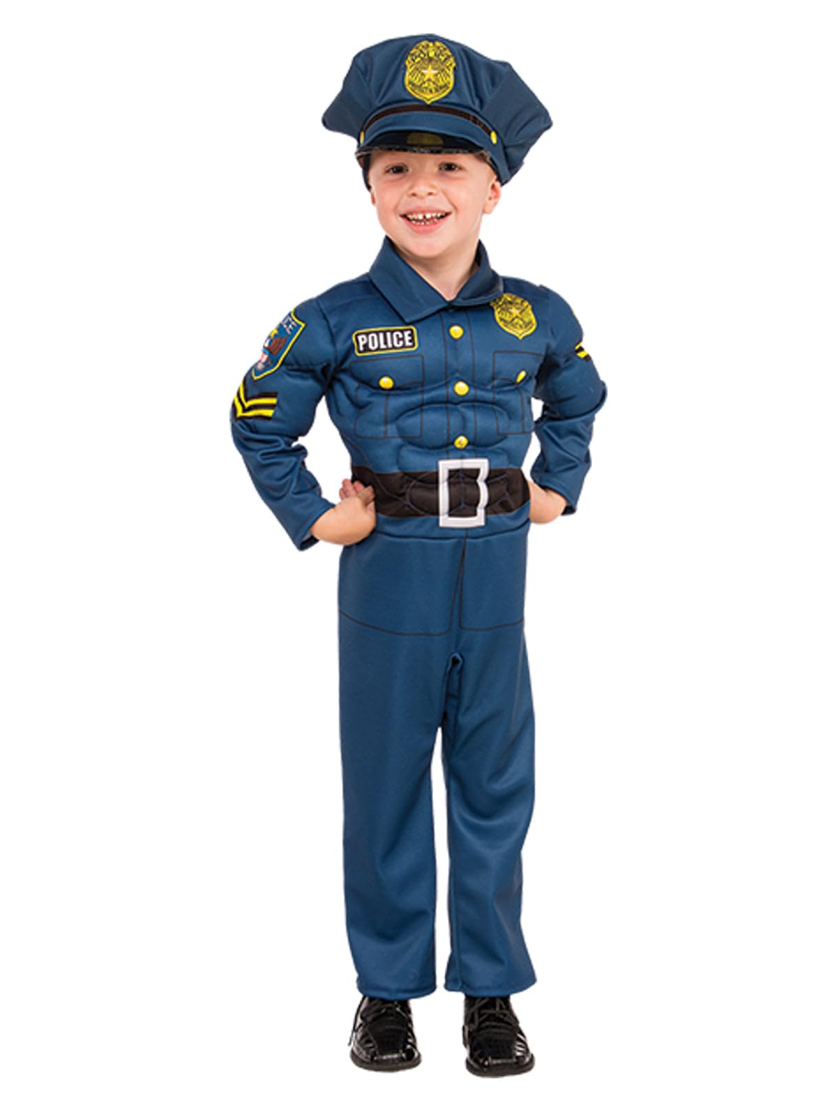 Kids Police Officer Costume Set - Realistic Cop Uniform for Boys & Girls - Perfect for Halloween, Dress-Up, and Role Play