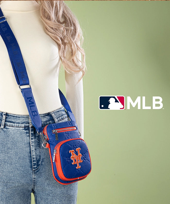 MLB New York Mets Mini Crossbody Bag for Women - Stylish Baseball Fan Purse for Game Day, Travel & Everyday Use