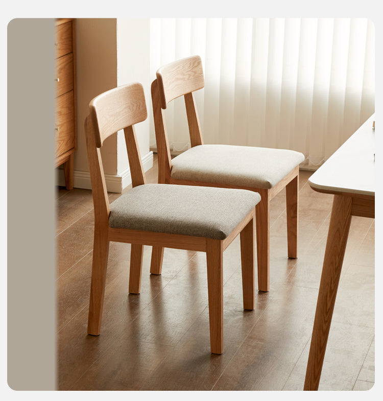 Premium Solid Wood Dining Chairs Set of 4 - Black Walnut, Ash & Oak - Elegant Modern Home Furniture for Dining Room, Kitchen & Office Use