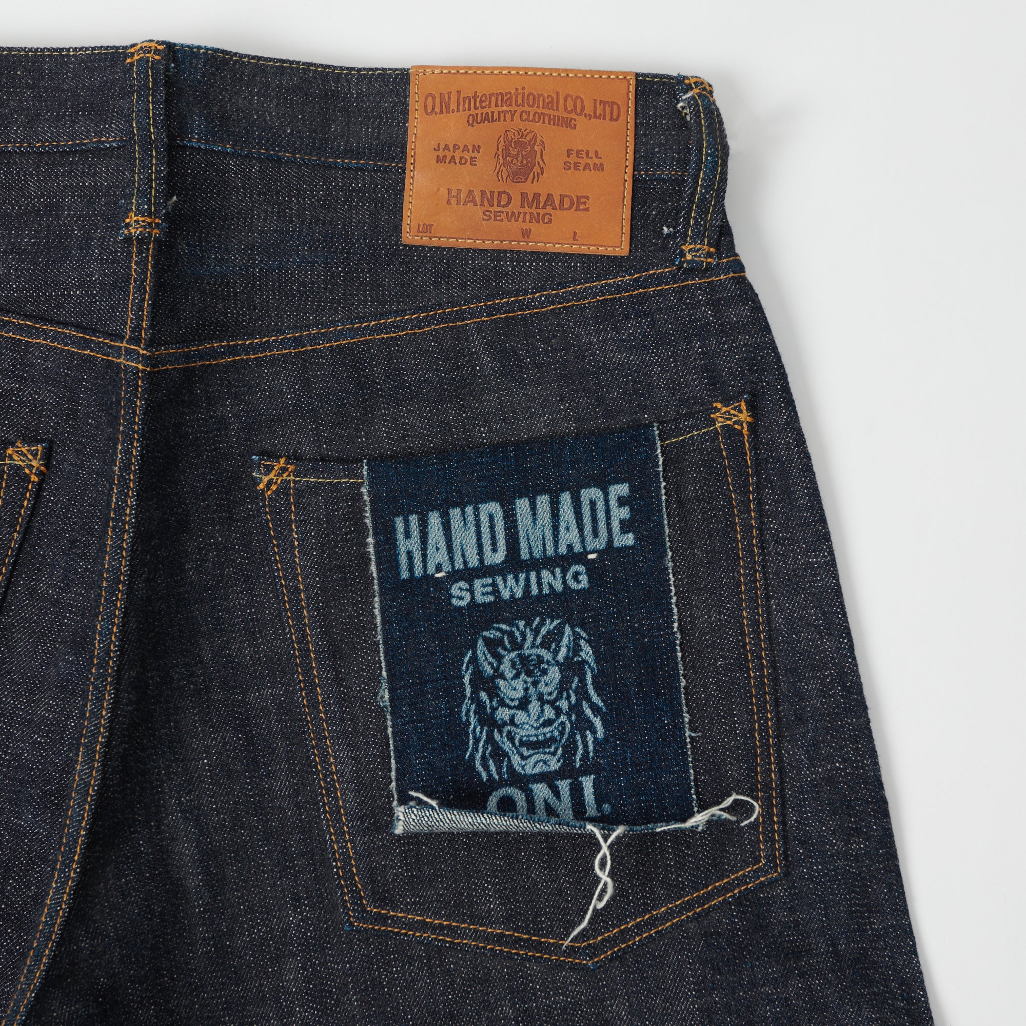 ONI 511HM Handmade 14oz Slim Straight Fit Jeans for Men - Premium Denim Pants for Casual Wear & Everyday Style