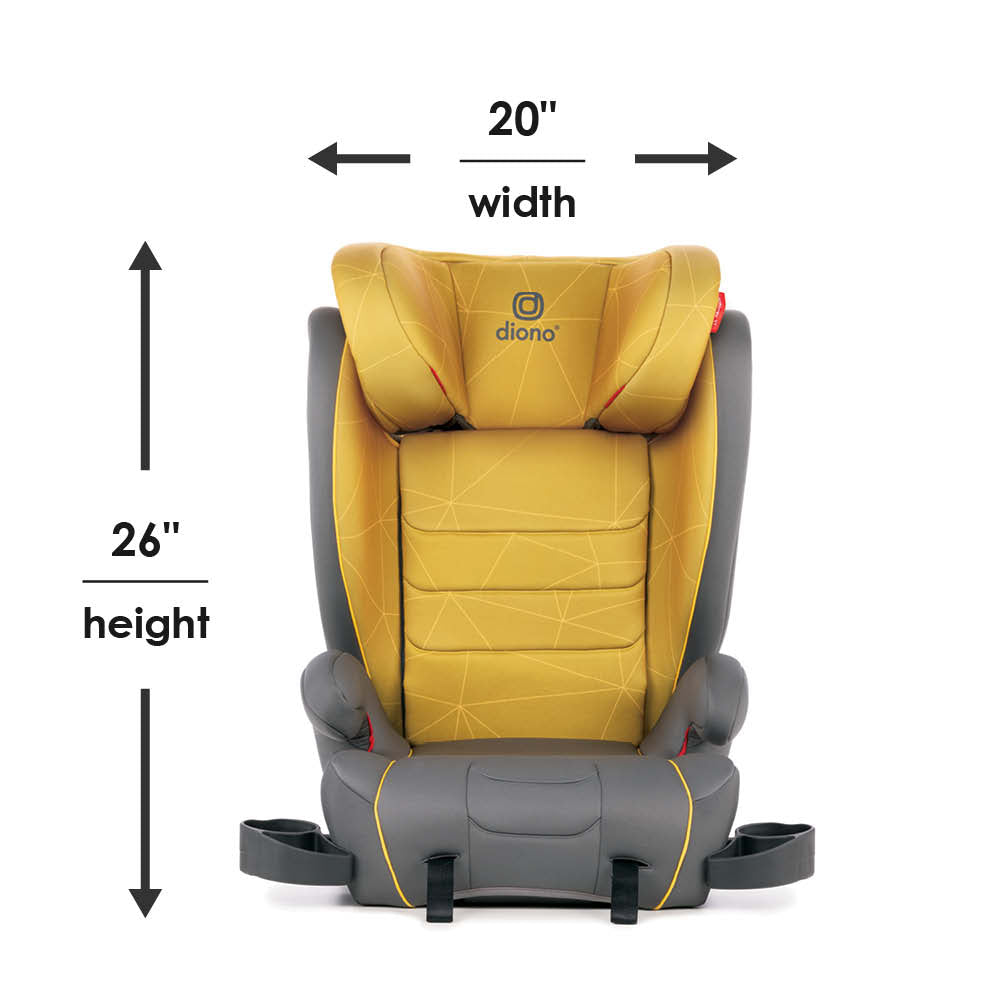 Diono Monterey XT 2-in-1 Expandable Booster Car Seat for Kids - Convertible High Back & Backless Booster - Safety Certified for Travel & School Drop-offs