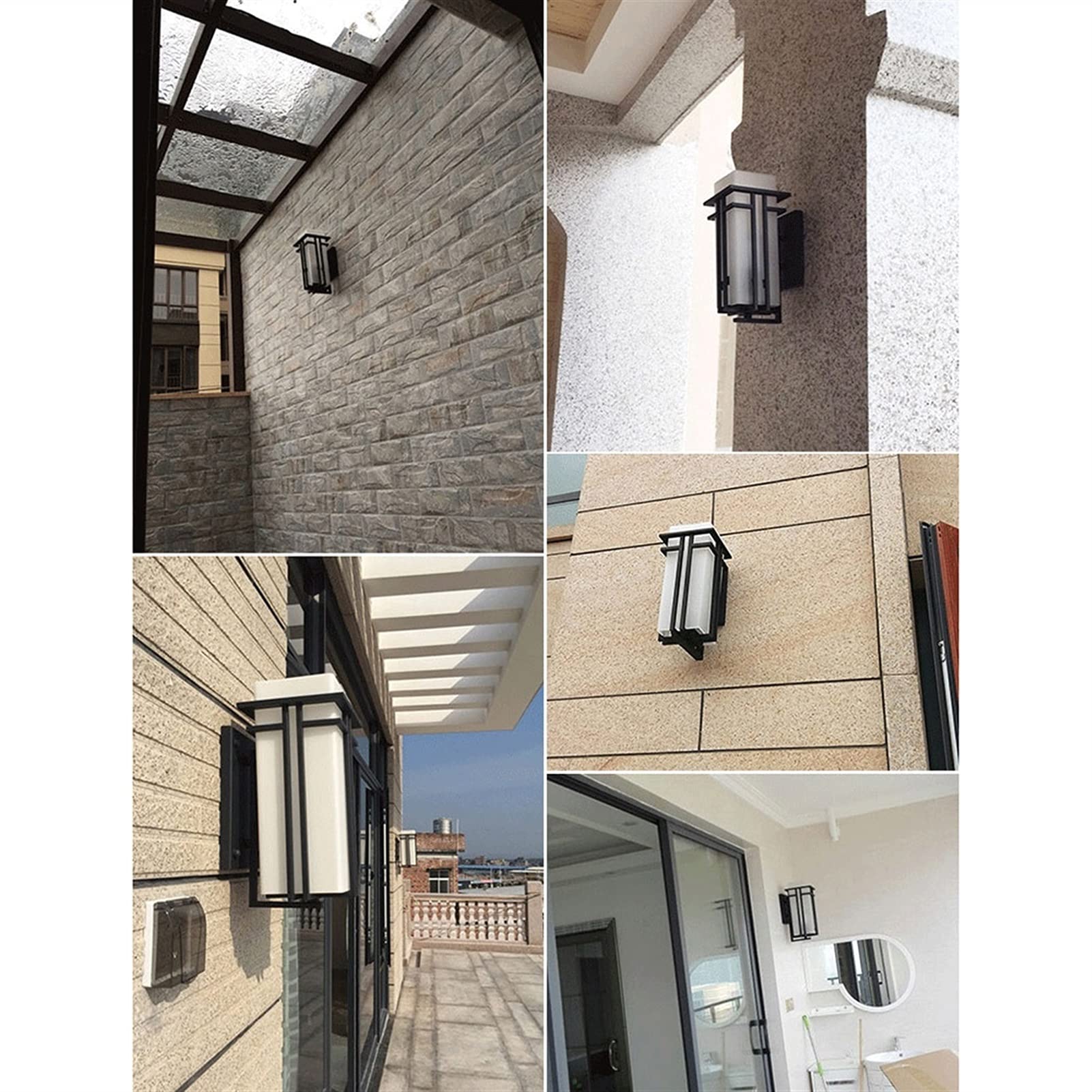 Waterproof LED Wall Lamp - Outdoor Balcony & Courtyard Lighting - Warm White Simple Design - 17.39