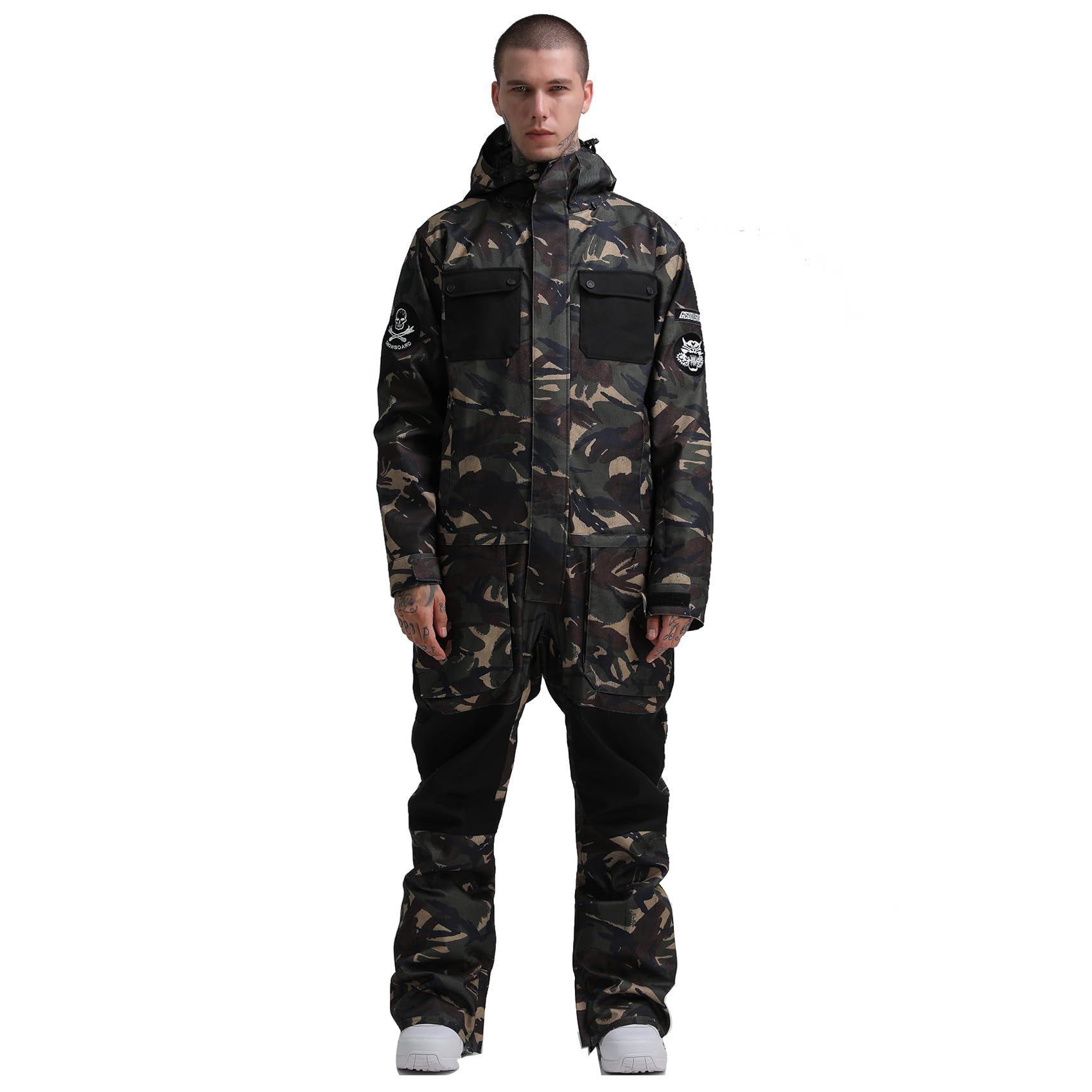 Waterproof & Windproof GSOU SNOW Ski Suit for Women & Men - Insulated One-Piece Snowsuit for Skiing, Snowboarding & Winter Sports | Perfect for Ski Resorts, Snow Tubing & Cold Weather Adventures