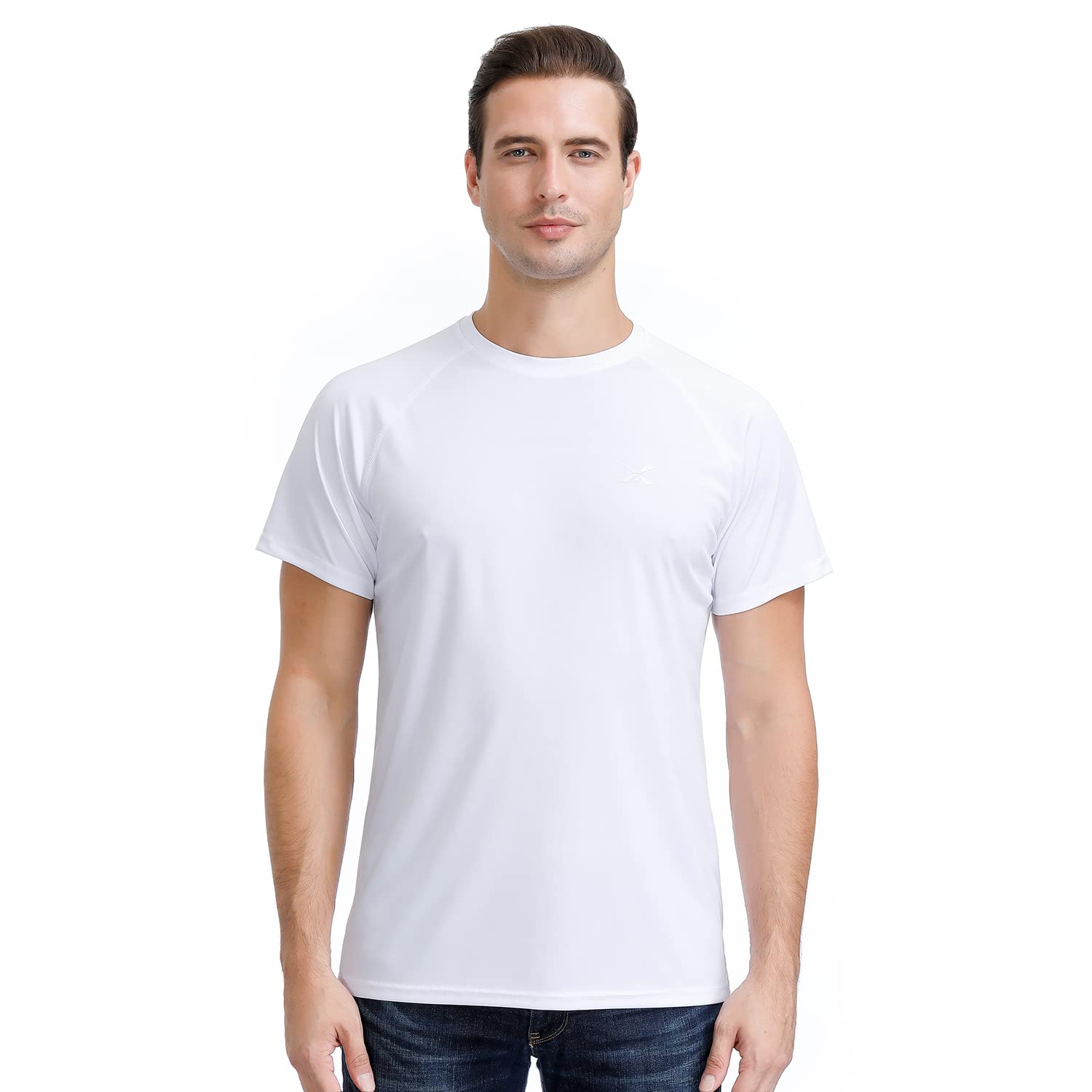 Men's Lightweight Workout T-Shirts - UPF 50+ Sun Protection, Quick-Dry Athletic Shirts for Running, Gym & Outdoor Activities | Corna Short Sleeve Performance Tees