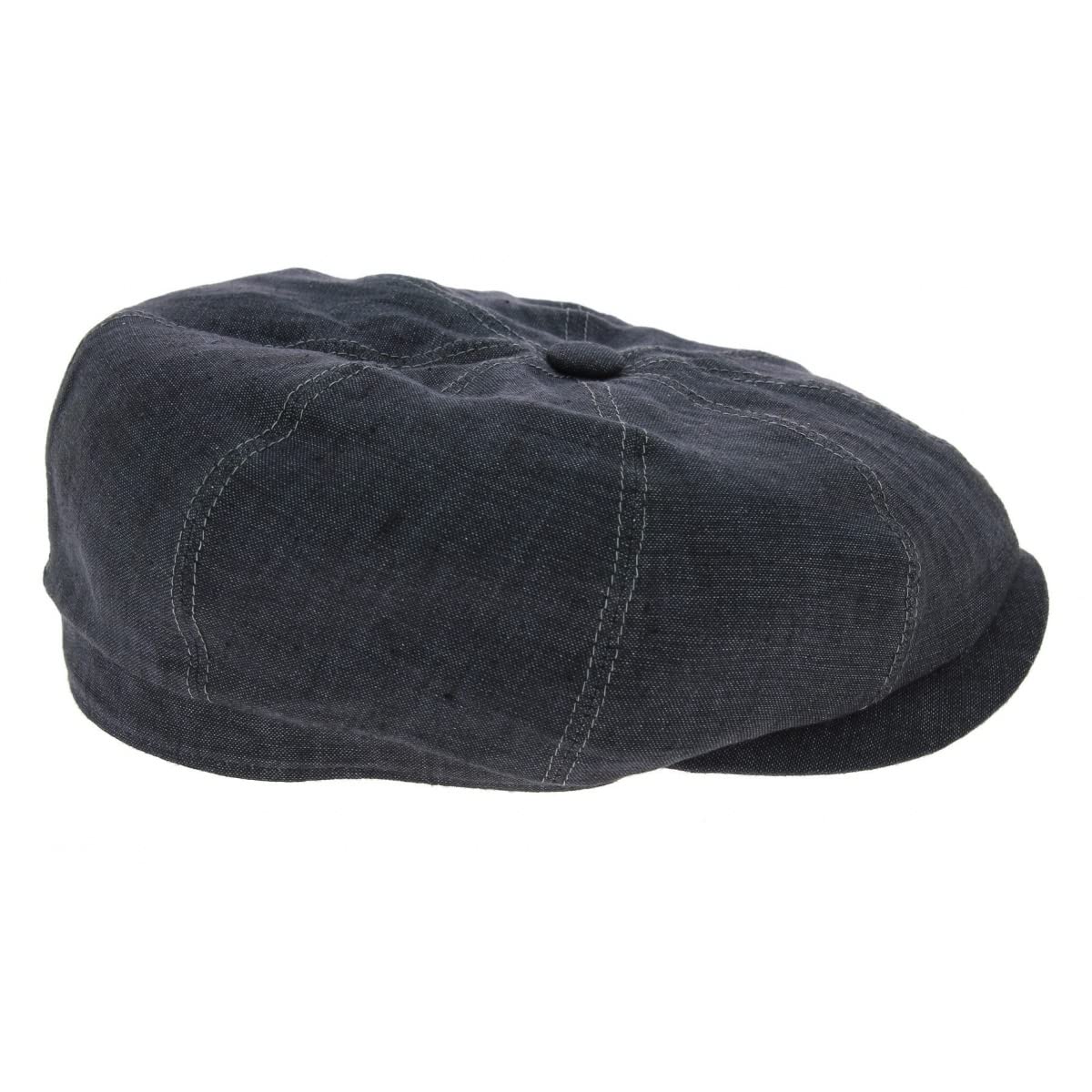 Stetson Hatteras Linen Newsboy Cap for Women & Men - Breathable Summer Hat Made in EU | Casual Outfit Accessory for Beach, Travel & Outdoor Activities