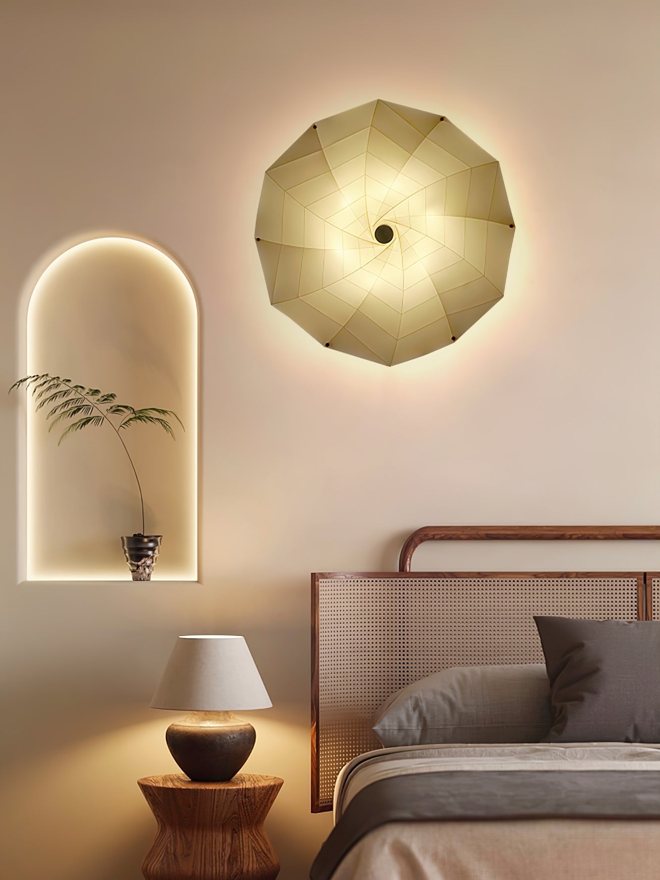 Bloom Petals Wall Lamp - Modern Floral LED Light Fixture for Bedroom, Living Room & Nursery - Elegant Home Decor with Warm White Light