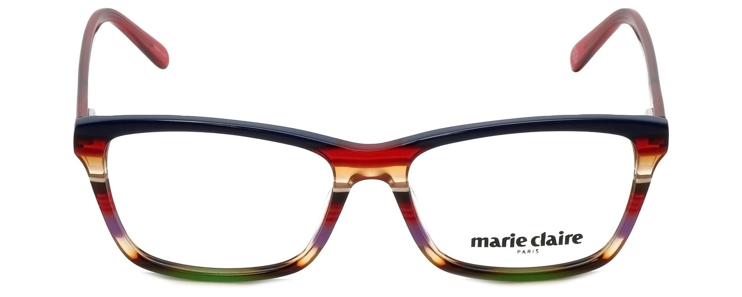 Marie Claire Designer Reading Glasses MC6220-SRE in Stripe Red | 53mm Readers for Women & Men | Fashionable Eyewear for Reading, Computer Use & Daily Activities