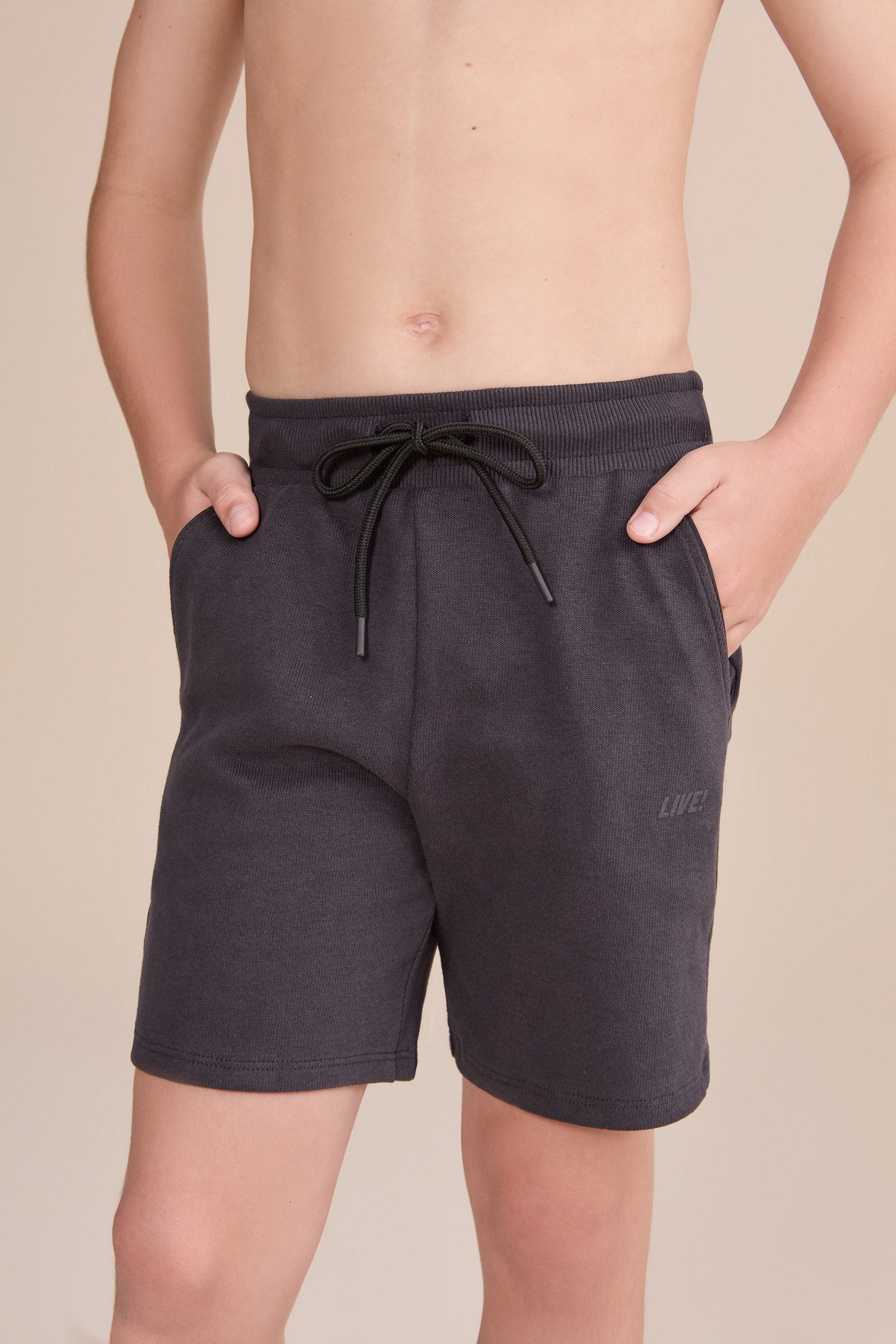Rino Stone Kids Knit Shorts - Soft Cotton Stretchy Elastic Waist Shorts for Boys & Girls - Perfect for Playtime, Summer Outfits & Casual Wear