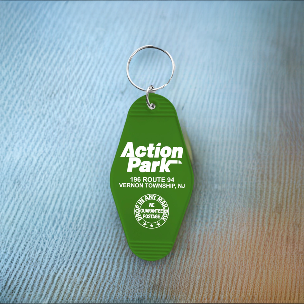 Action Park Room Keychain - Durable Metal Key Holder for Home, Office & Travel - Perfect for Key Organization and Easy Access