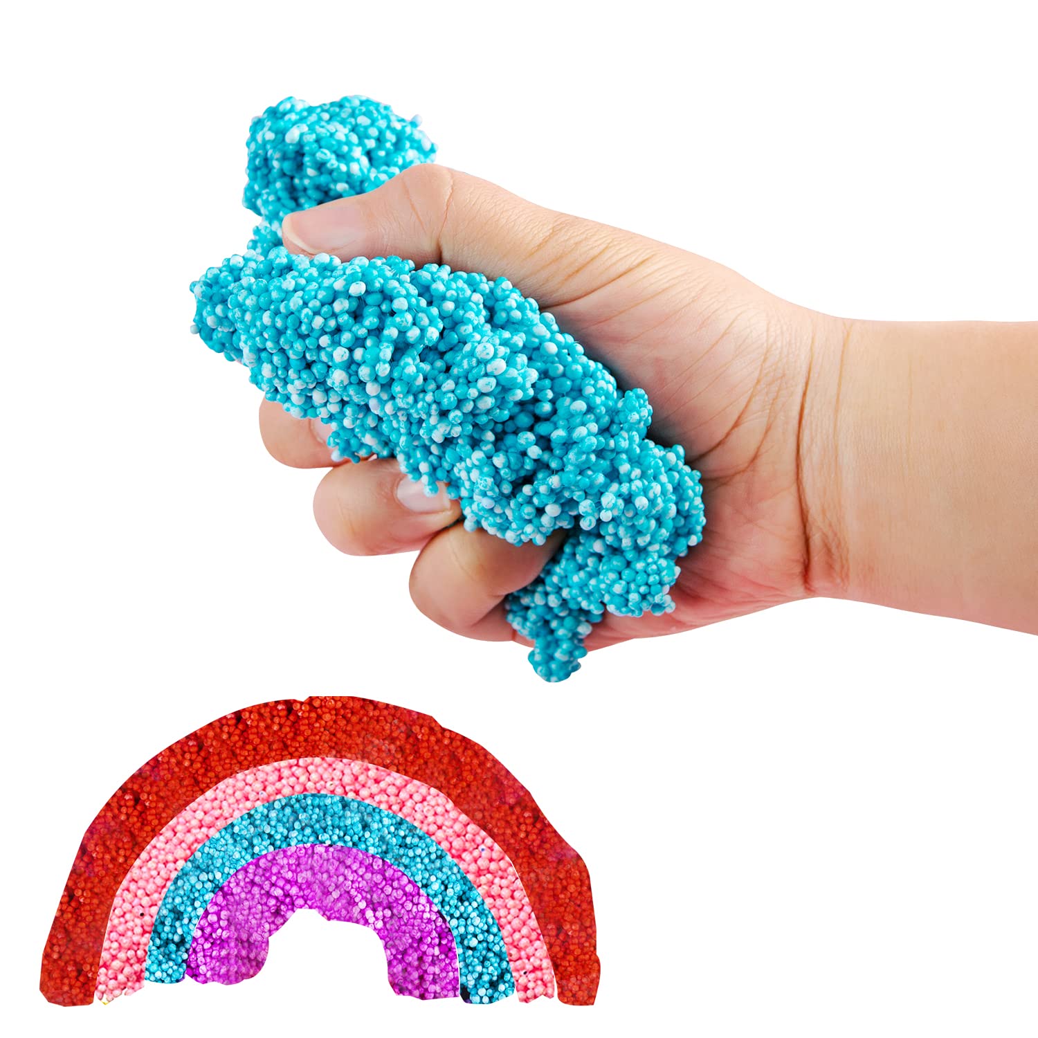 28 Pack Valentine's Day Gift Cards with Colorful Foam Squishy Slime - Perfect for School Classroom Valentine Exchange & Party Favors | Fun DIY Greeting Cards for Kids