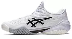 ASICS Men's Court FF 3 Tennis Shoes - White/Black - High-Performance Court Shoes for Competitive Play & Training
