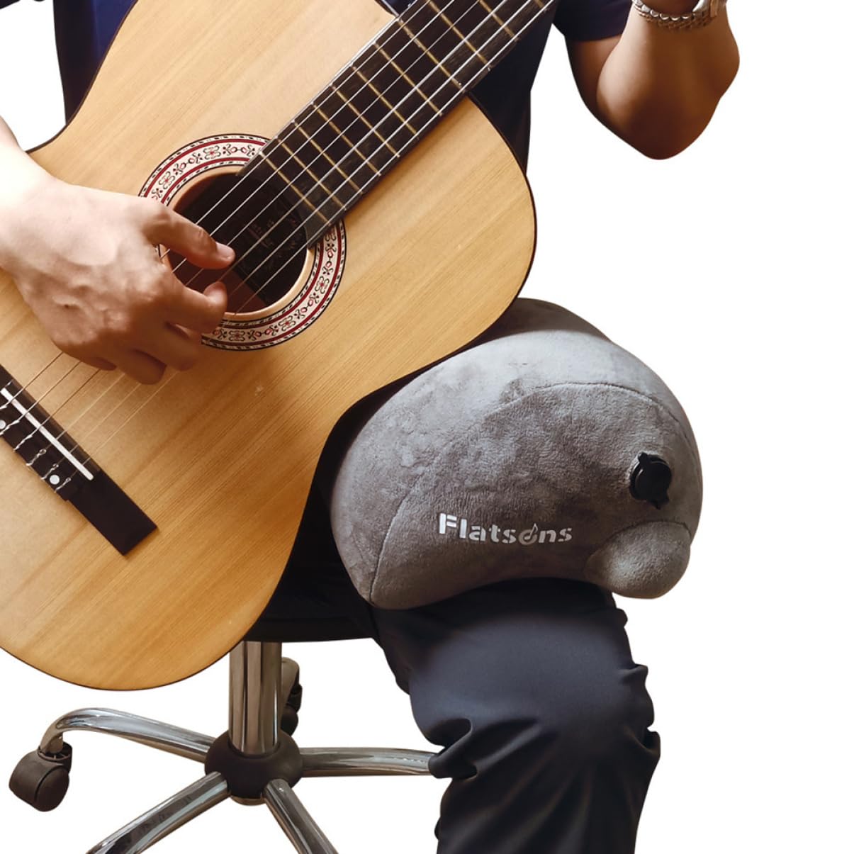 SUPVOX Inflatable Guitar Leg Rest Cushion - Portable & Easy to Store - Comfortable Support for Acoustic & Electric Guitars - Perfect for Practice, Performances & Travel