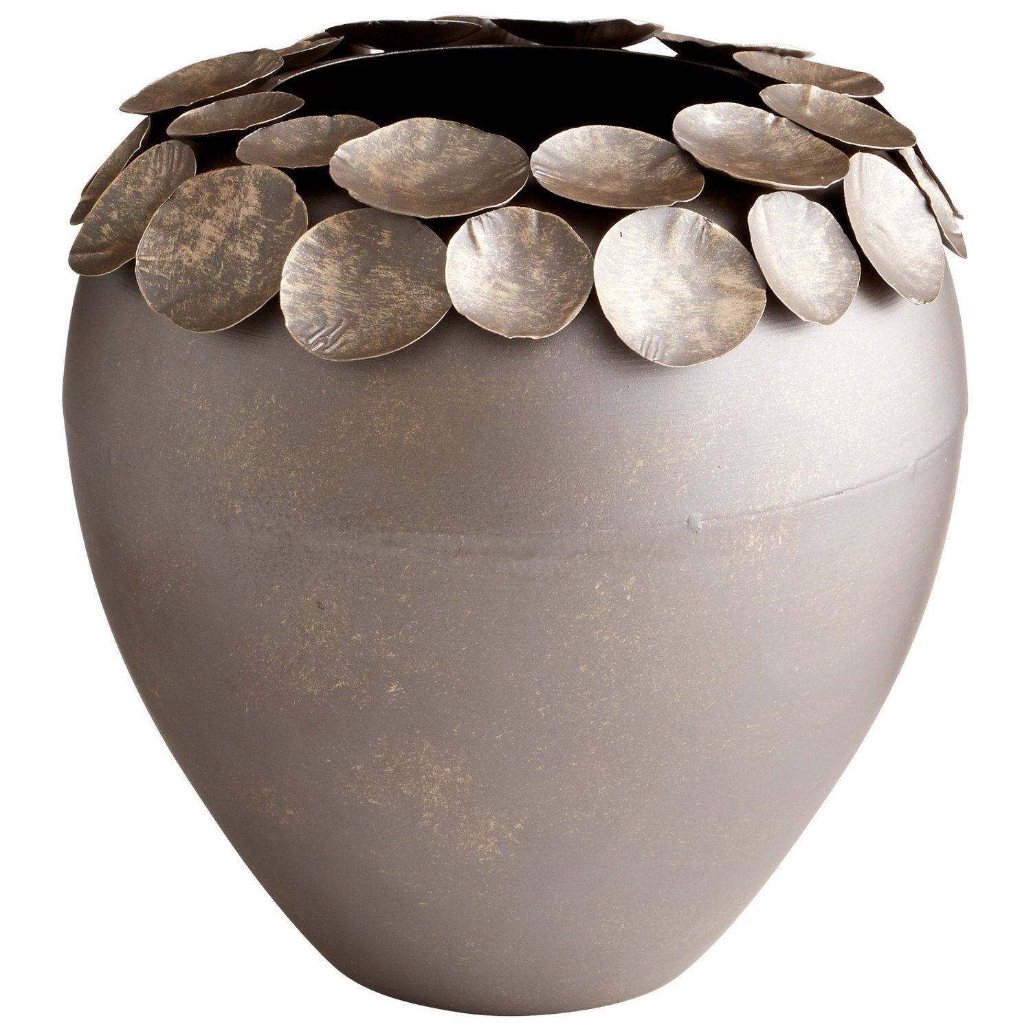 Cyan Design 06668 Electrum Container - Medium Size Decorative Bowl for Home Decor, Centerpiece, Tabletop Display, and Gift Giving