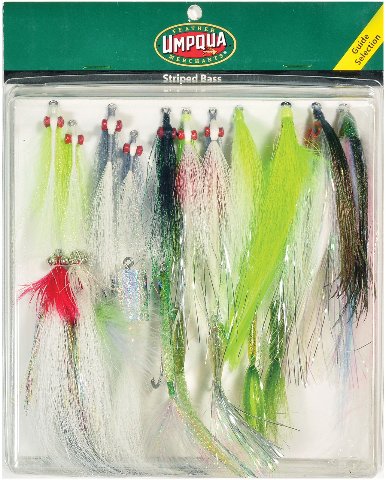 Umpqua Striped Bass Guide Fly Selection - Premium Fishing Flies for Bass - Perfect for Freshwater & Saltwater Fly Fishing