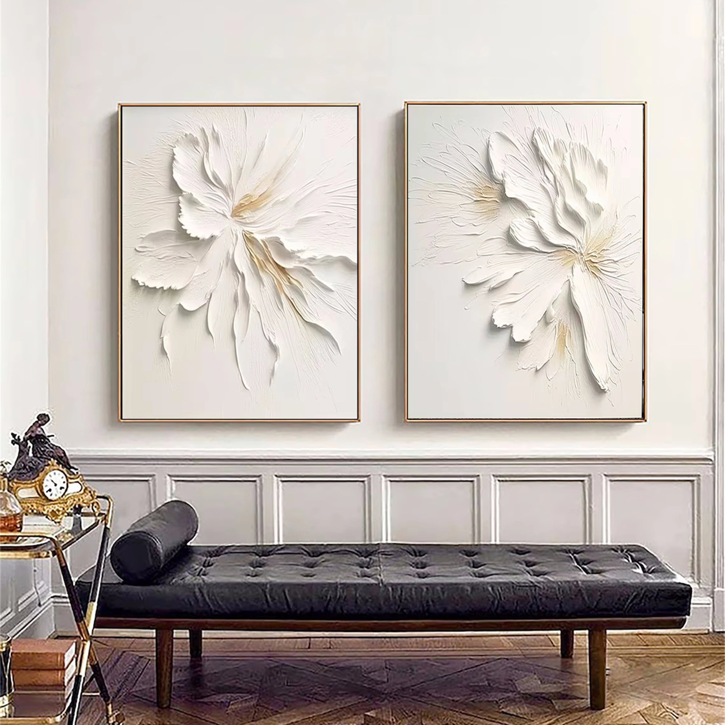 2-Piece Floral and Tree Canvas Art Set #FT037 - Perfect for Living Room, Bedroom, and Office Wall Decor