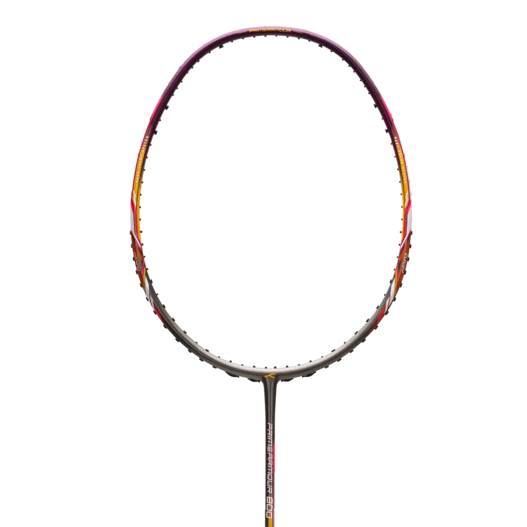 HNDRD Primearmour 800 Pre-Strung Badminton Racket - Professional Carbon Fiber Shuttlecock Racket for Indoor & Outdoor Sports, Training & Competitive Play
