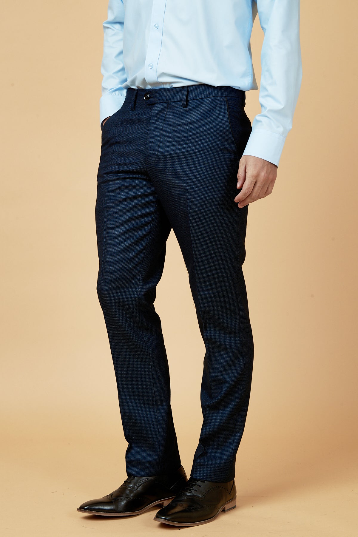 Callum Blue Three-Piece Suit for Men | Premium Formal Business Attire | Perfect for Weddings, Office & Special Occasions