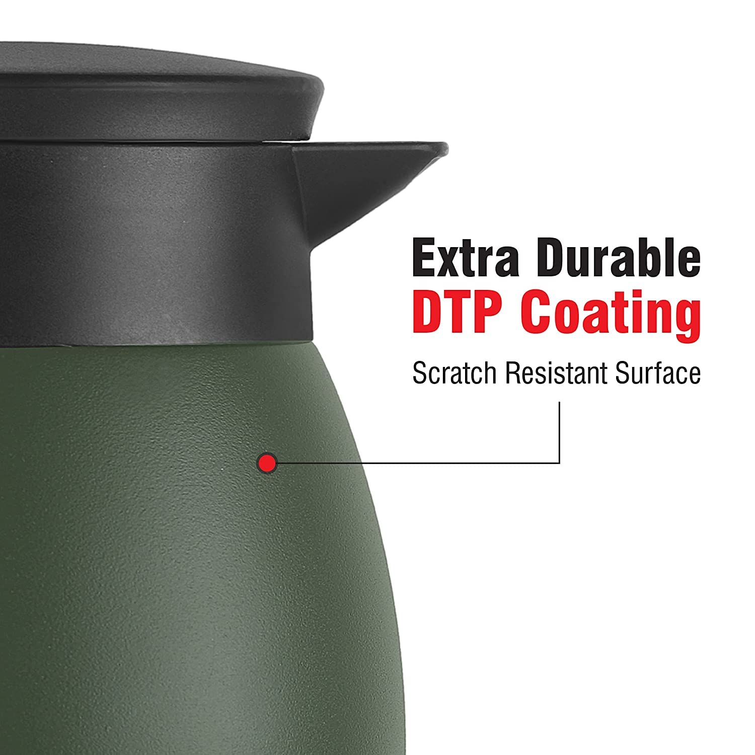 Premium Cello Duro Vacuum Insulated Stainless Steel Teapot - 600ml Hot & Cold Flask with Durable DTP Coating - Perfect for Travel, Office, Home & School - Ideal for Coffee, Tea & Beverages On-The-Go