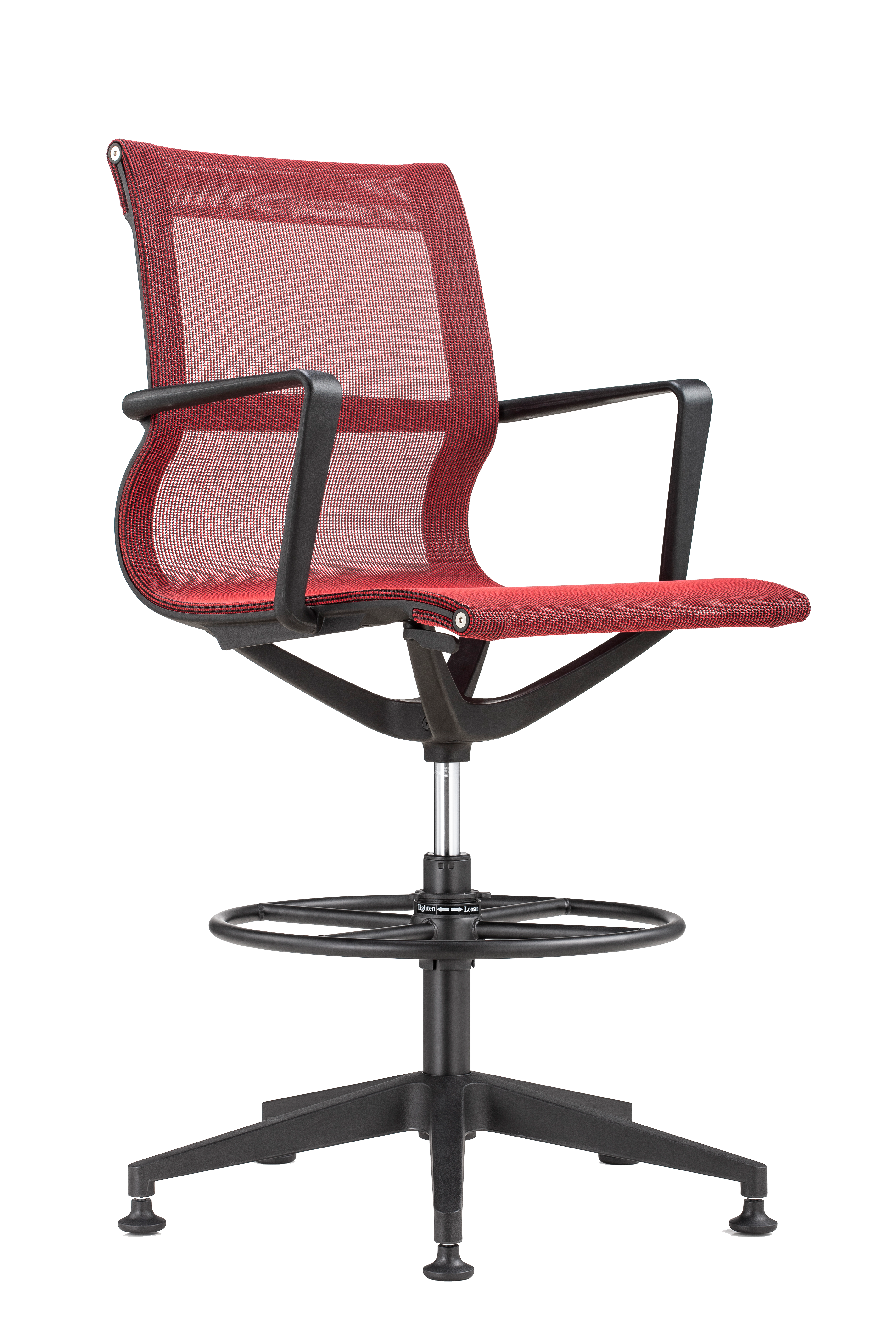 Eurotech Kinetic Stool - Black Frame Designer Spider Mesh Chair (EH301B) | Ergonomic Active Sitting for Home & Office Workspaces