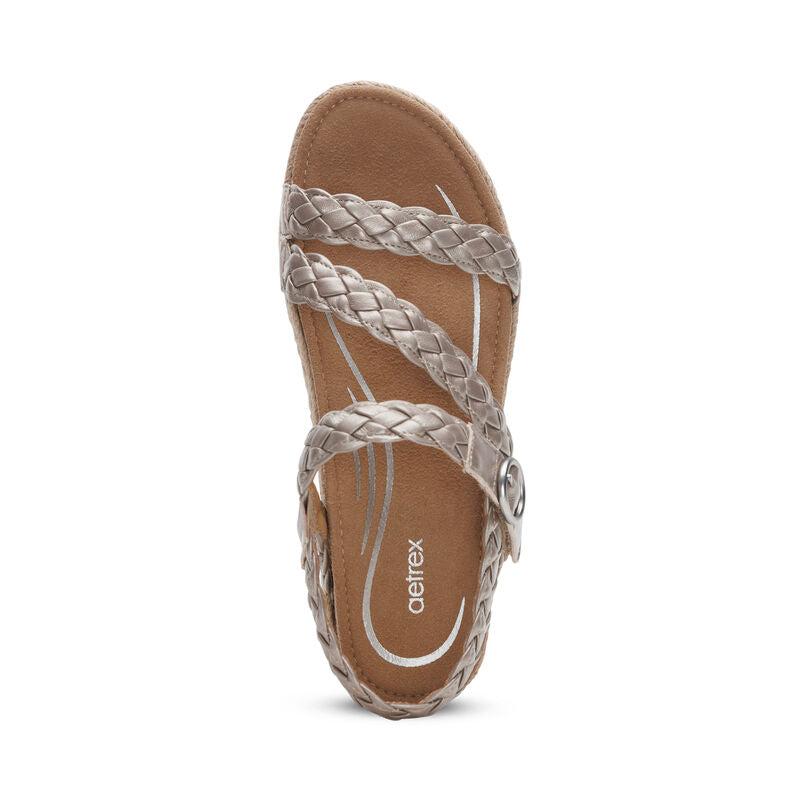 Aetrex Julia Women's Comfortable Walking Shoes for Flat Feet - Perfect for Work, Travel & Everyday Wear