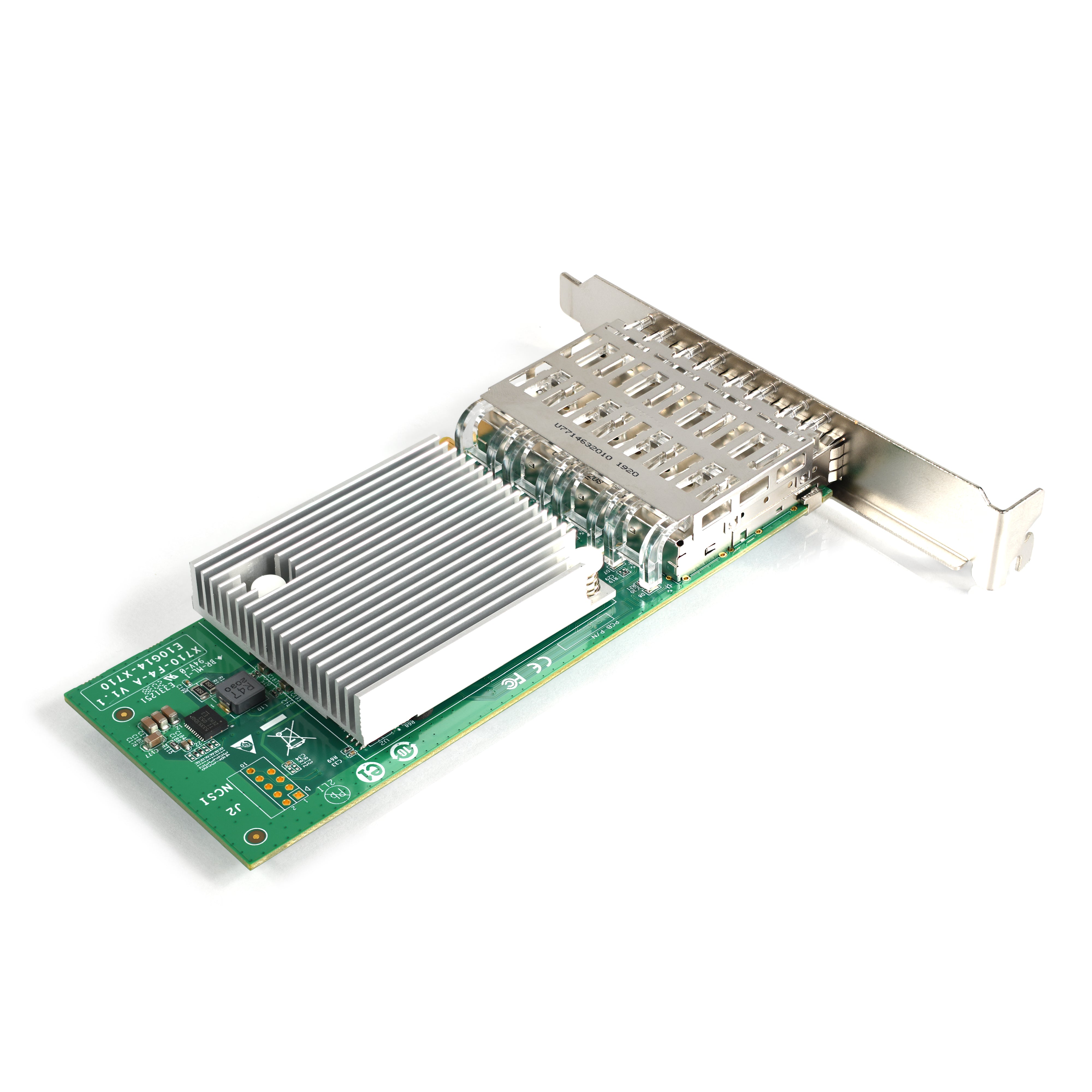10Gtek XL710 10G 4S X8 Intel XL710 BM1 Quad Port 10GB SFP+ PCIe Network Interface Card for High-Speed Data Transfer, Server, and Data Center Applications