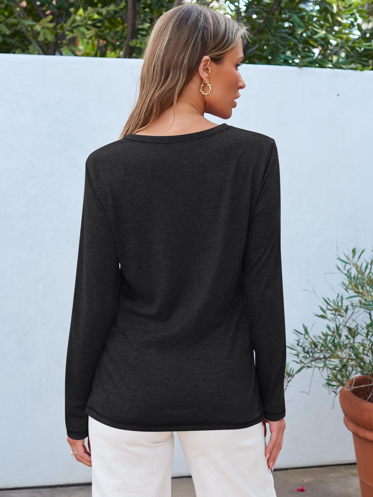 2025 AUTOMET Women's Plus Size Long Sleeve Spring Tops - Workout Tees & Fall Outfits for Yoga, Running & Casual Wear