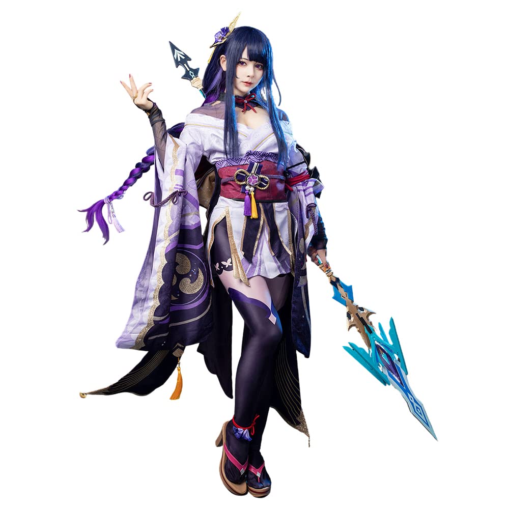Genshin Impact Raiden Shogun Cosplay Costume - Premium Upgraded Version C01054 | Anime Convention Outfit, Halloween Costume & Cosplay Party Dress