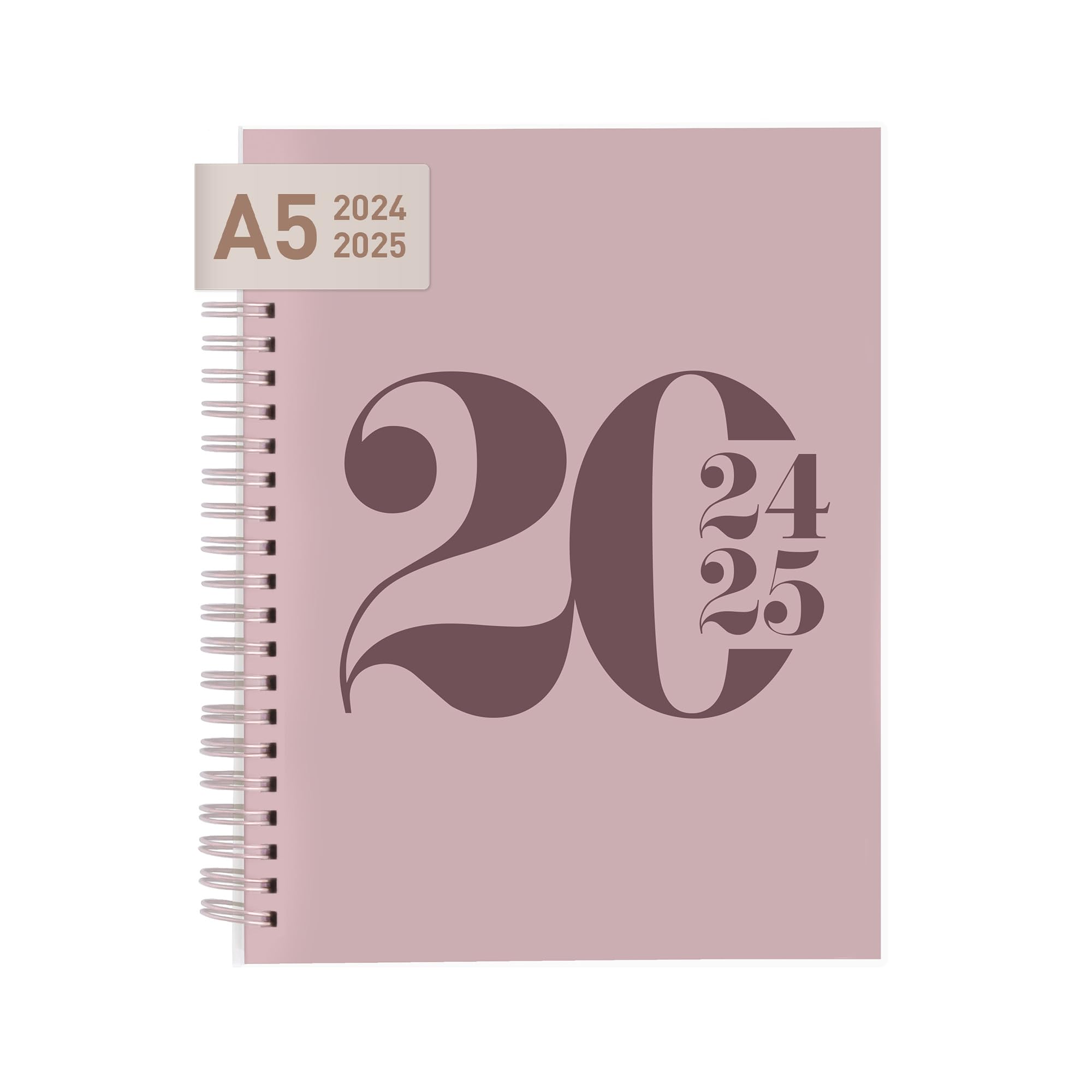 Rileys 2024-2025 Academic Planner - 18 Month Weekly & Monthly Organizer (July 2024-Dec 2025) with Flexible Cover & Notes Pages - 20x15cm Pink Student Diary | Perfect for College Schedule Planning, Homework Tracking & Time Management