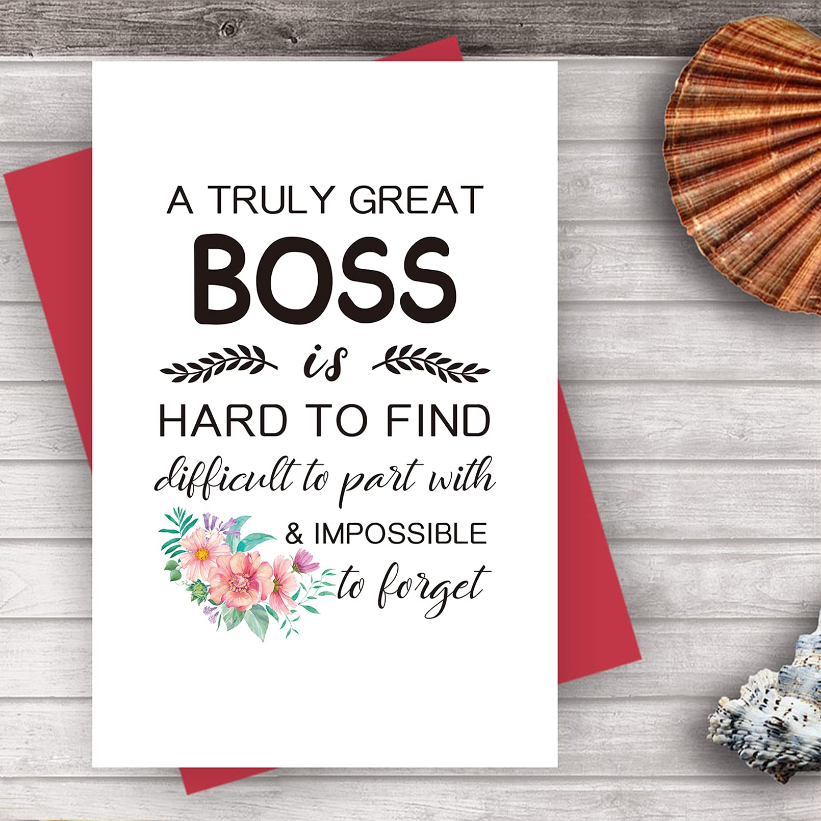 Alzombi Special Boss Birthday Card - Thoughtful Appreciation Greeting Card for Boss, Retirement Gift for Boss Friend | Perfect for Office Celebrations, Farewell Parties & Professional Milestones